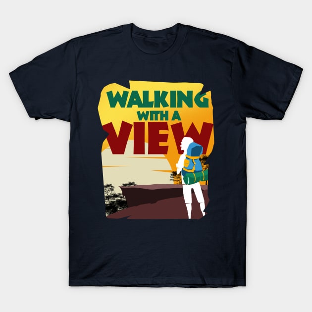 Hike Essentials Shirt Walking With A View T-Shirt by kdspecialties